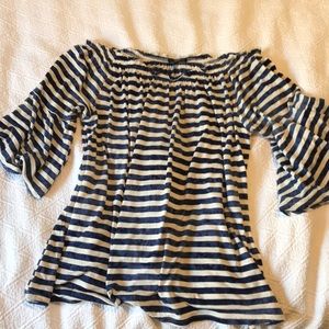 Off The Shoulder Stripe Top